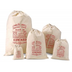 Personalised Santa Sack & Gift Bags - Edward Design